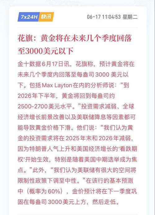 花旗：在美国相关担忧下 金价或再创历史新高